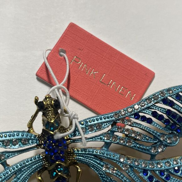 Pink LINEN Dragonfly BROOCH/Pin NWT - Picture 2 of 8